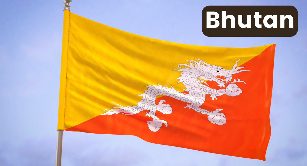 The flag of Bhutan is a striking representation of the country's rich cultural heritage and spiritual beliefs.