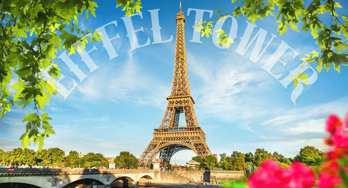 The Eiffel Tower, located in Paris, France, stands as one of the most recognizable landmarks of the world