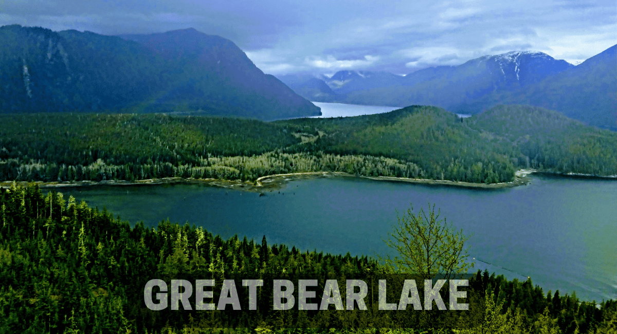 Great Bear Lake, located in the Northwest Territories of Canada, is the largest lake entirely within the country and the fourth-largest lake in North America