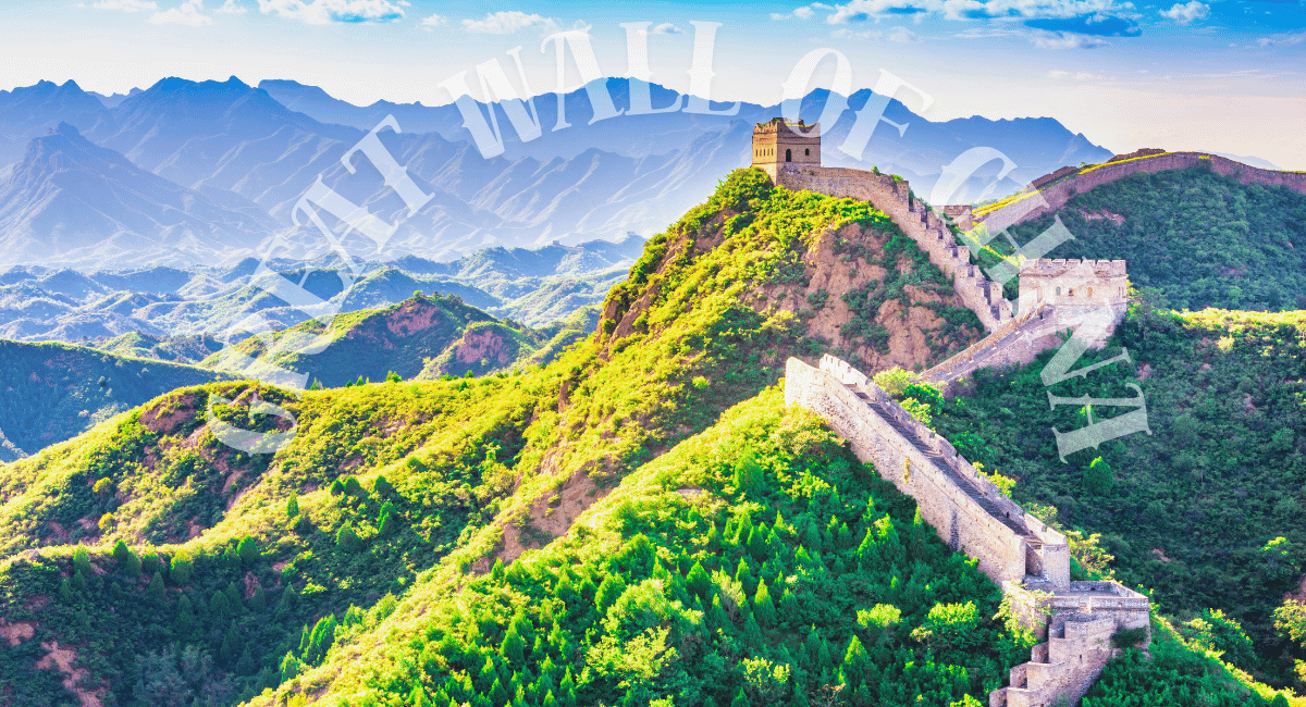 The Great Wall of China, one of the most iconic landmarks of the world