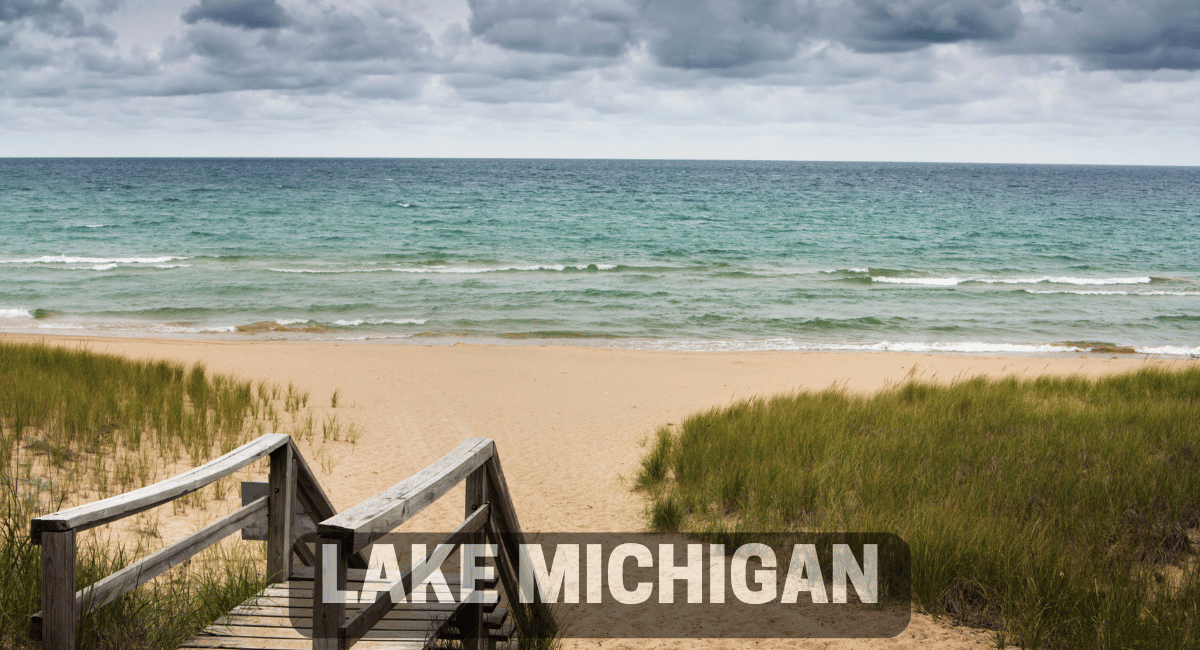 Lake Michigan, the only Great Lake located entirely within the United States