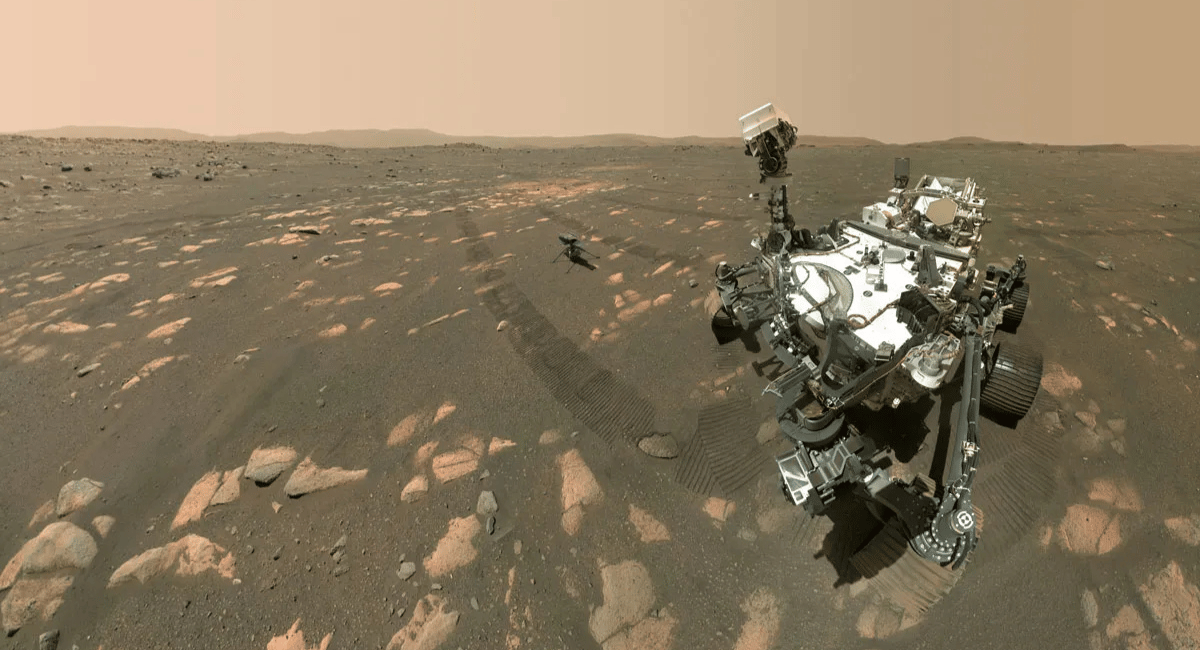 One of the most captivating examples of stunning NASA space photos is the selfie taken by the Mars rovers, particularly the Curiosity rover