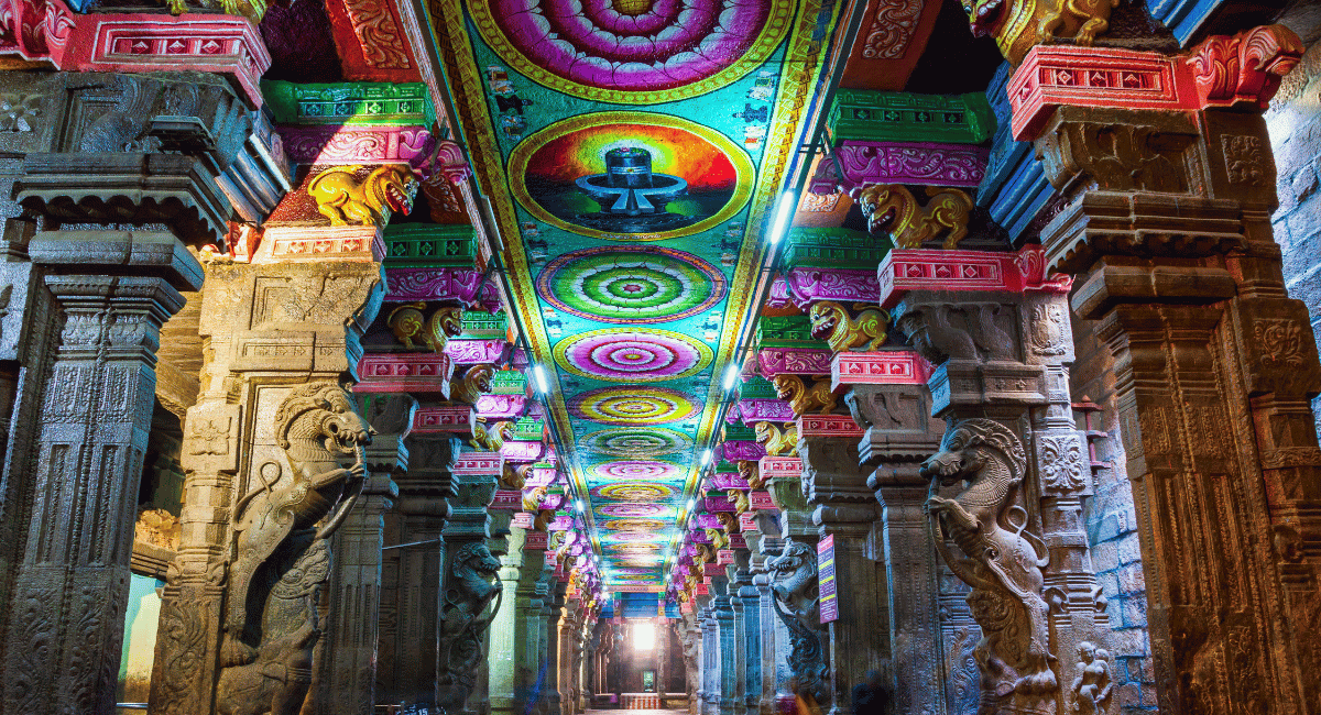 The Meenakshi Amman Temple, located in the heart of Madurai