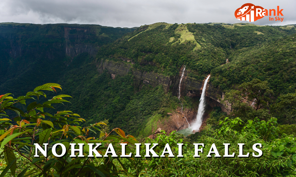 Nohkalikai Falls, located near Cherrapunji in the state of Meghalaya, is the tallest plunge waterfall in India, cascading from a height of 1,115 feet.