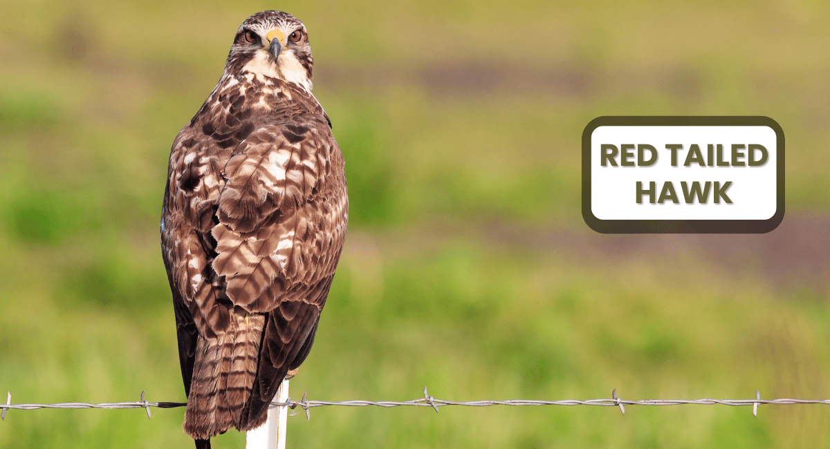 The Red-tailed Hawk is one of North America’s most recognizable birds of prey, known for its distinctive reddish-brown tail and powerful build