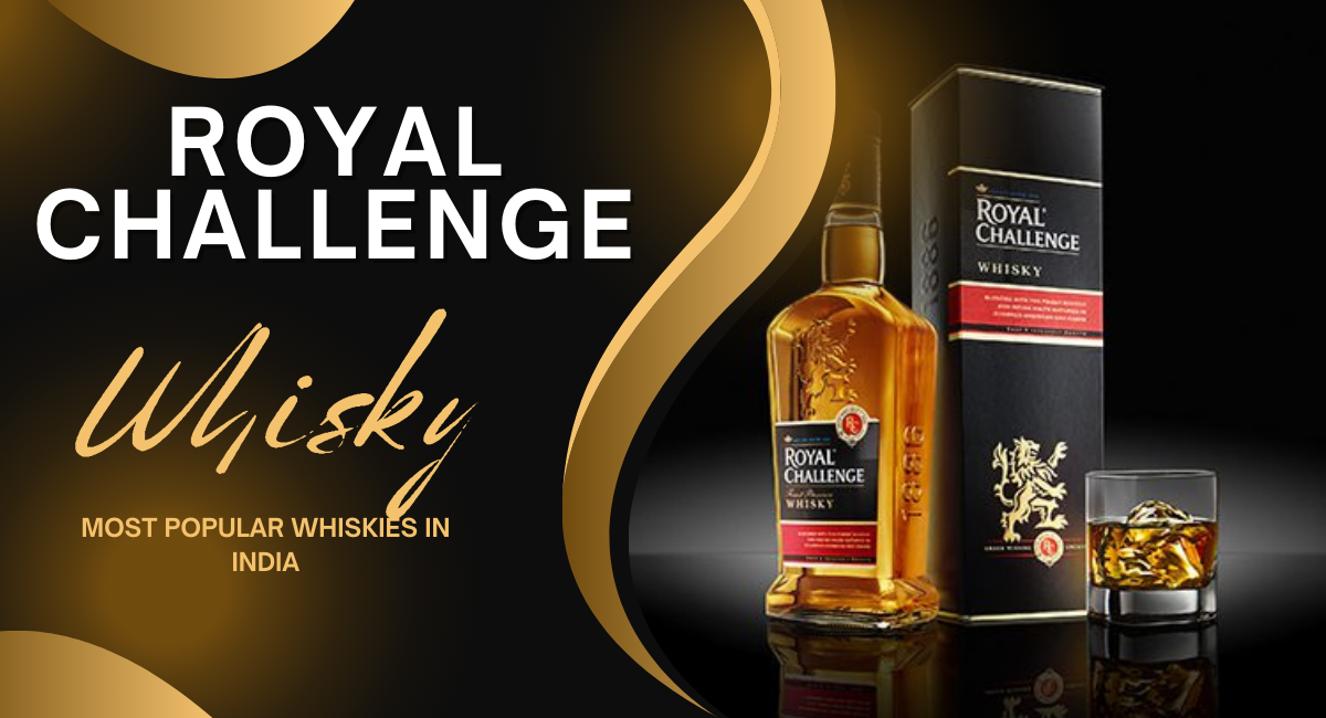 Royal Challenge is a popular Indian whisky known for its smooth, full-bodied character and rich taste