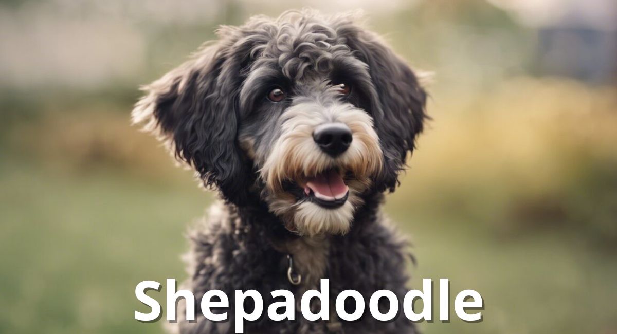 The Shepadoodle, a delightful crossbreed between the German Shepherd and the Poodle