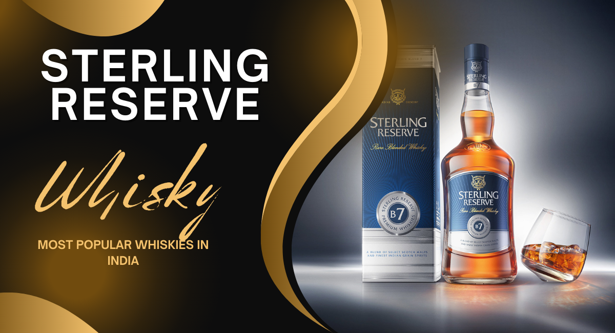 Sterling Reserve is a premium whisky brands in India, renowned for its rich, smooth taste and balanced complexity