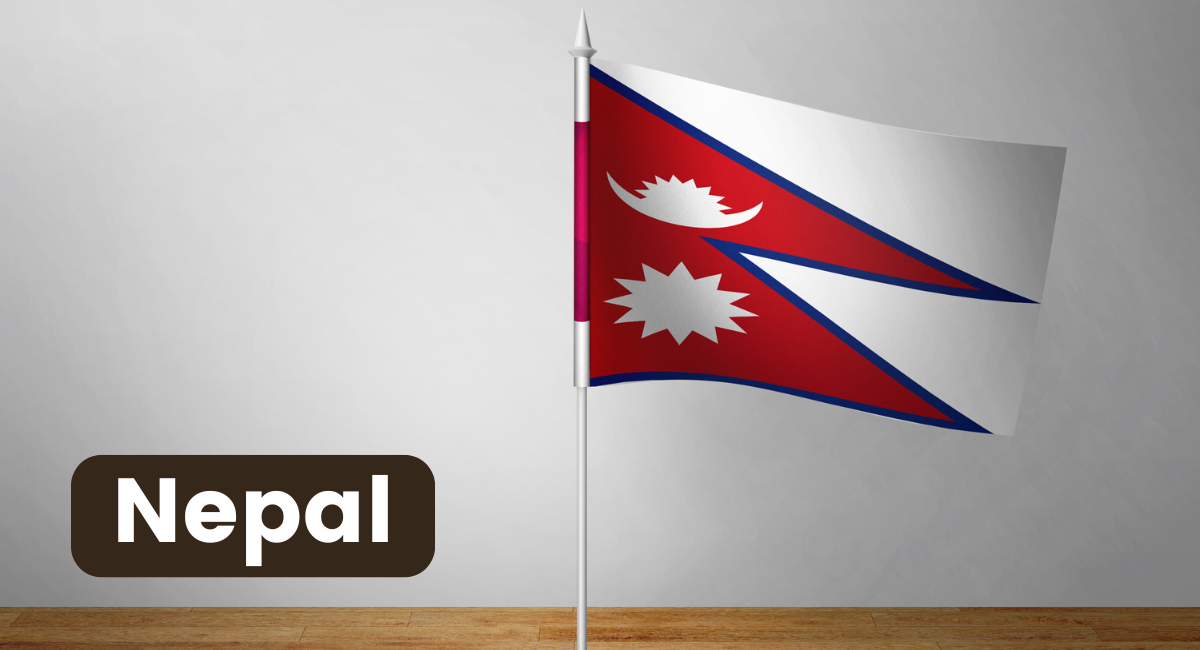 Nepal's flag is one of the most distinctive and beautiful flags in the world, renowned for its unique non-rectangular shape.